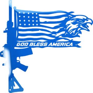 Gun Flag Eagle GLOSS BLUE